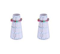Kueohse 4 Mandriles para Pulseras y Medidores de Tamaño de Pulseras. Herramienta para Medir el Tamaño de la Muñeca de las Pulseras para Collares y Joyas.