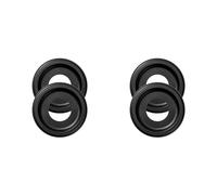 Kueohse 4 Paquetes de Medallones de Techo de PU Moldeados 10 Pulgadas de Diámetro Exterior X 4 Pulgadas Diámetro Interior (Se Adaptan A Marquesinas de Hasta 7-1/4 Pulgadas) de Color Negro