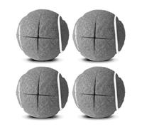 Kueohse 4 Pelotas de Tenis Precortadas para Andadores, Deslizadores de Fieltro, Ajuste Universal para la Mayoría de Andadores y Patas de Muebles, Fácil Instalación.