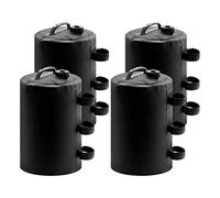 Kueohse 4 Pesas de Agua para Toldo, 10 L, Pesas de Agua para Tienda de CampañA, Pesas para Toldo de Servicio Pesado, Carpas, Accesorios para Legging (Negro)