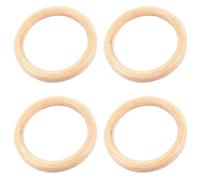 Kueohse 4 Pieza Anillos de Abedul Fitness Anillo de Entrenamiento de Gimnasia Ejercicio de Madera de 32 mm Fitness Anillos de Gimnasia Ejercicio de Gimnasio