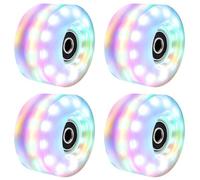 Kueohse 4 Pieza de Ruedas para Patines de Ruedas de 58 mm X 32 Mm, Patines de Cuatro Ruedas Luminosos, Ruedas Iluminadas de Colores.