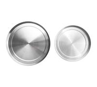 Kueohse 4 Piezas Cubiertas de Placa de Acero Inoxidable Placa de la Estufa Conjunto de Kit de Protector de Cocina Superior Utensilios 17 / 21CM Accesorios de Cocina