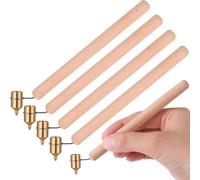 Kueohse 4 Piezas de Crayones Calientes de 0,3 mm, Bolígrafos para Pintar con de Madera, Kit de Decoración de Huevos de Pascua, Suministros para Pintar Velas