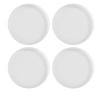 Kueohse 4 piezas de molde redondo de resina posavasos para fundición de resina, formas epoxi para fundición con resina, hormigón, cemento y arcilla polimérica