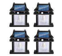 Kueohse 4 Piezas Luces Solares LED para Exteriores Luz Solar para Jardín Al Aire Libre Luz Solar Luces Solares para Exteriores Impermeables Brillantes para Patio