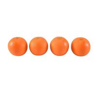 Kueohse 4 Piezas Naranja Fruta de Simulación de Plástico Blando decoración de Casa Borgoña