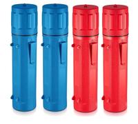 Kueohse 4 Piezas Tubo de Almacenamiento de Varillas de 14 Pulgadas Contenedor de Varillas de Soldadura A Prueba de Aire Impermeable Rojo y