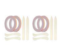 Kueohse 4 Rollos (36 Yardas) de Cinta de Lámina de Cobre con Respaldo de Cobre de 7/32 Pulgadas de para Vidrieras y Manualidades, Suministros Teñidos