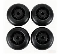 Kueohse 4 Ruedas para Equipo de Fitness, para Bicicletas Estáticas y Cintas de Correr, 70 mm de Diámetro y Orificio Interior de 8 Mm.