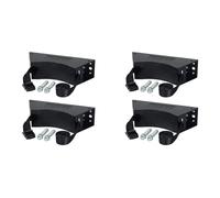 Kueohse 4 Soportes para Tanque de Propano, Soporte para Cilindro de Gas con Tornillos y Cadena de Seguridad Soportada de 4 A 12 Pulgadas (Negro)