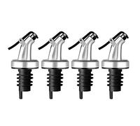 Kueohse 4 tapones de aceite para botellas a prueba de fugas, aceite a prueba de fugas con tapa protectora para aceite, aceite, vinagre