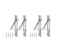 Kueohse 4 Tiradores de Borde de Puerta Empotrada, Manija de Puerta Empotrada de Acero Inoxidable 304 con Tornillos, Herrajes para Puerta para Pasillo de Armario de Baño