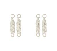 Kueohse 4 Uds. Anillo para Colgar Toallas de Cocina, Toalla para Platos Colgante de Ganchillo, Toallas de Cocina con Soporte para Lazo para Colgar, 10,43x2,56 Pulgadas