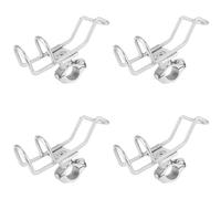 Kueohse 4 Unids Acero Inoxidable 316 Caña de Pescar Bastidor Soporte Soporte de Poste Abrazadera de Soporte en Montaje en Riel 32Mm Accesorios para Barcos