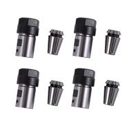 Kueohse 4 Unids C20 Er16 32L 8Mm Barra de Sujeción del Motor del Husillo 4 Unids Er16-1/8 (3.175) mm Collet