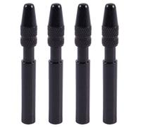 Kueohse 4 X Bicicleta 40 mm Presta Válvula Neumático Extensor de Llanta Extensión de la Tapa Cubierta Adaptador Negro