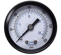 Kueohse -40 1/8 Pulgada Mini Medidor de Presión para Combustible Aire Aceite Líquido Agua 0-20 Bar / 0-300 Psi Probador de Presión Medidor Herramientas de Prueba de Presión