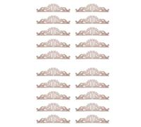 Kueohse 40 Piezas A la Izquierda + A la Derecha (Cada una 20 Pieza) Vintage Tallado de Madera Tallado en la Esquina Muebles DecoracióN de la Pared Aplique de Sin Pintar