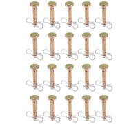 Kueohse 40 Piezas Pasadores de Cizalla y Pasadores de Chaveta 738-04124 y 714-04040 Juego de Pasadores de Cizalla y Pasador de Chaveta de Bloqueo de Pajarita de Repuesto