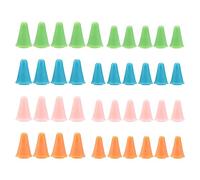 Kueohse 40 Piezas Tapones de Punto de Aguja Multicolor Protectores de Punto de Aguja Accesorios de Tejido de Aguja con Caja de Almacenamiento de Plástico, 2 Tamaños