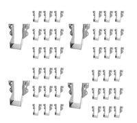 Kueohse 40 Soportes de Amarre Fuertes LU24, Colgador de 2X4, Colgadores de de Montaje Frontal Galvanizado para Amarres de Madera para Huracanes, Amarres de