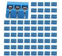 Kueohse 400 Piezas de Terminal de Conector de ABS KF301-3P 5.08mm de 3 Pin Conector de Terminal de Tornillo