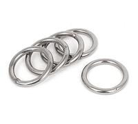 Kueohse 40mm x 5mm O Anillo soldado de flejes correas de acero inoxidable 5pzs