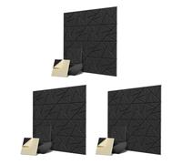 Kueohse 48 Paneles AcúSticos con Autoadhesivo, Panel una Prueba de Sonido de 12 X 12 X 0,4 Pulgadas, Panel de Sonido de Alta Densidad para Estudio en Casa y Oficina, 4