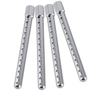 Kueohse 4PCS 102037 Aluminio Plateado RC1: 10 Soportes de Poste de Cuerpo de AleacióN para Road Racing Model Car Upgrade