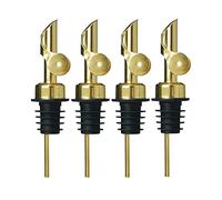 Kueohse 4PCS Botella de Acero Inoxidable Vertedor Ponderado Vertedor de Vino Comida, B