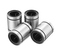 Kueohse 4pzs LM20UU 20x32x42mm Buje de rodamiento de bolas de movimiento lineal sello de caucho de doble lado