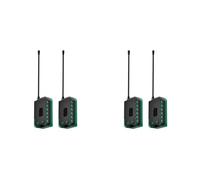 Kueohse 4Sets Heltec LoRa32 V4 Placa Meshtastic + Batería + Caja WiFi BLE SX1262 Lora OLED Placa de Desarrollo Solar Alimentada