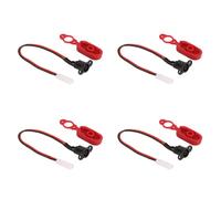Kueohse 4X Accesorios para Scooter EléCtrico M365, Puerto de Carga, Cabezal Impermeable de PláStico, Juego Completo de Enchufe Impermeable