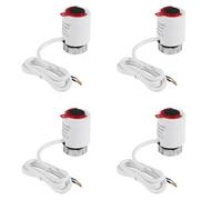 Kueohse 4X Actuador Térmico Eléctrico NC M30x1,5 mm Normalmente Cerrado 230V para Calefacción por Suelo Radiante Válvula Termostática de Radiador TRV