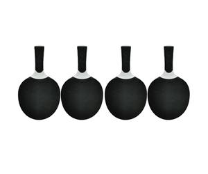 Kueohse 4X Artículos Deportivos Raquetas de Tenis de Mesa de Silicona Multicolor Adecuadas para Principiantes en Entrenamiento y Competición Negro