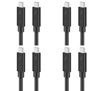 Kueohse 4X Cable Typec para 3 Cable de Datos 40Gbps Velocidad 100W Carga RáPida 5K TransmisióN 50Cm