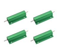 Kueohse 4X Cascara de Aluminio 100W Vatios 100 Ohm Resistencia de Potencia de Alambre Bobinado