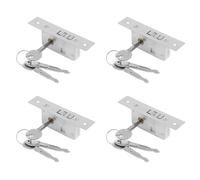 Kueohse 4X / Cerradura de Puerta, Cerradura de Gancho para Puerta Corrediza, Cuerpo de Cerradura de AleacióN, de Puerta de Vidrio, Duradero, Herrajes para Puerta