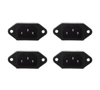 Kueohse 4X Conector Entrada de Alimentacion Panel PCB IEC 320 C14 Macho 3 Pines