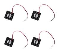 Kueohse 4X DC 12V 0.1A 2 Pines Ventilador de Enfriamiento Enfriador de CPU Caja de PC 40mm X 40mm X 10mm