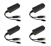 Kueohse 4X Divisor Micro-USB PoE 48V una 5V2A / 3A Mini Fuente de AlimentacióN USB Estándar Nacional con Carga de Teléfono Inteligente
