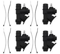 Kueohse 4X Inflador de Potencia Universal de Buceo con Boquilla Angulada de 45 Grados para Manguera Estándar de 1 Pulgada Válvula de Alivio de Válvula en Forma de K