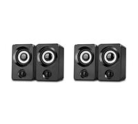 Kueohse 4X Mini Altavoz Pequeño USB, Altavoz Subwoofer Estéreo de Audio para Ordenador, Altavoz de Escritorio con Cable para el Hogar para Ordenador Portátil de Escritorio