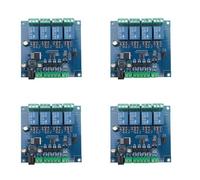 Kueohse 4X Modbus Rtu Entrada de Módulo de Relé de 4 Canales 485 Ttl Comunicación Uart Entrada de 4 Canales Módulo de Relé de 7-24 V