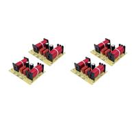Kueohse 4X Módulo de Filtro Cruzado HiFi de 150 W, Divisor de Frecuencia de Altavoz de 3 Vías para Altavoz Doméstico DIY, Agudos, Graves Medios