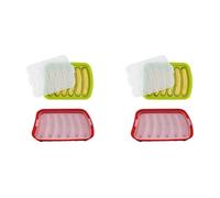 Kueohse 4X Molde para Hacer Salchichas, Silicona, Molde para Hacer Salchichas y Jamón DIY, Hogar de Cocina, Molde para Herramientas para Hornear
