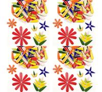 Kueohse 4X Paquete de 100 G de Mosaicos Cerámicos con Forma de Gota, Piezas de Cerámica Irregulares Coloridas Hechas A Mano para Manualidades.
