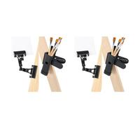 Kueohse 4X Pinza para Pinceles de Caballete con Clip Giratorio para Sujetar Copias, Pinzas Ajustables y Plegables para Papel y Copias de Pinceles.