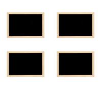 Kueohse 4X Pizarra de Doble Cara de Madera de Madera Pizarra PequeñA Tablero de Mensajes de Escritura DecoracióN del Hogar de Bricolaje